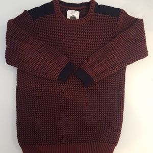 Zara Boys Burgundy Knit Sweater